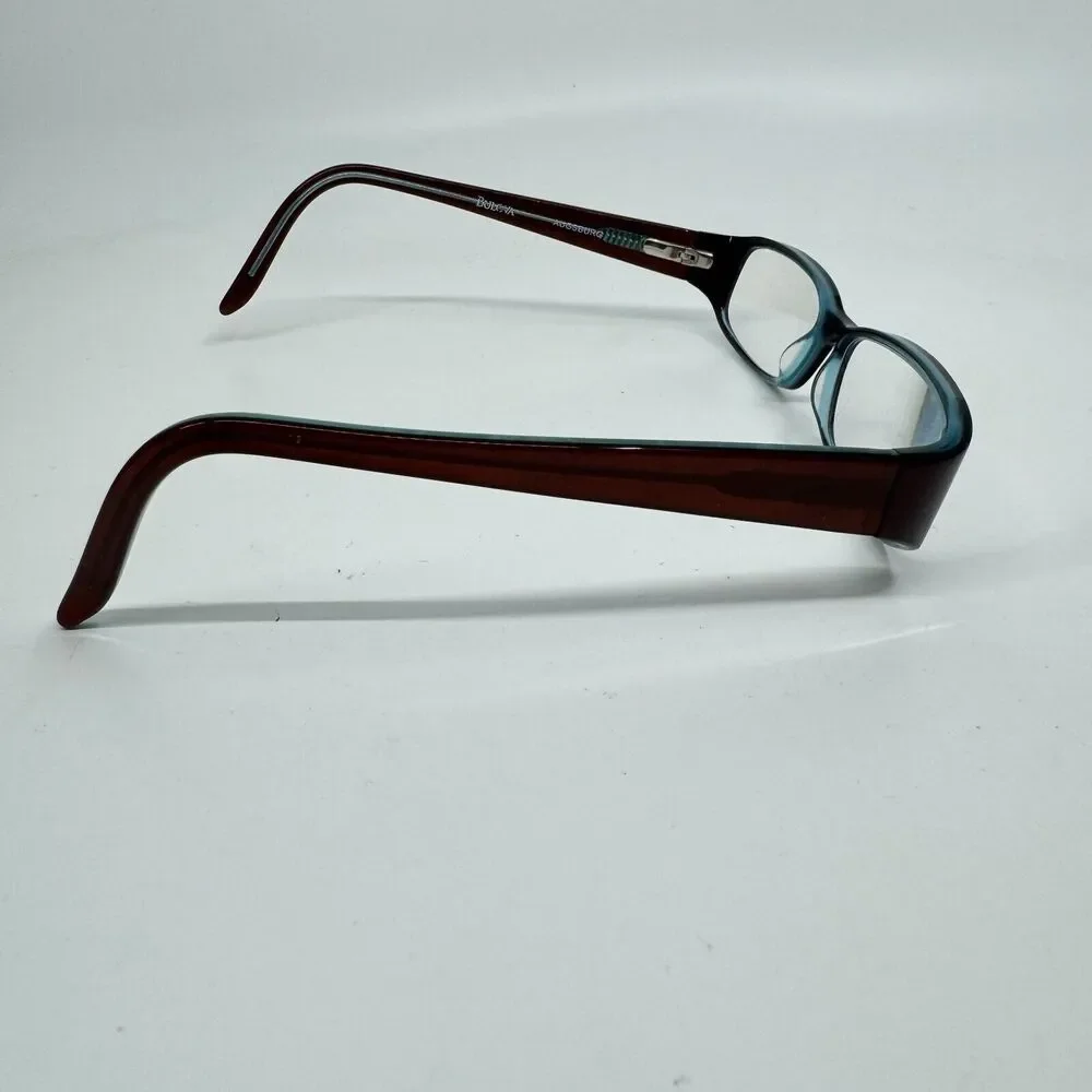 Bulova Eyeglasses‎ Frames AUGSBURG Chocolate/Teal 52-15-135 Full Rim H12148